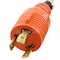 Ac Works SOOW; Cold Weather Extension Cord, 10 AWG, Indoor/Outdoor, 10/3, 1 Outlets, L5-30R, Black, Rubber L530PR-010 - alternate 2